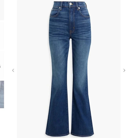 SLVRLAKE Charlotte Atlantic City High Rise Flare Mid Denim Jeans Size 27 - Picture 1 of 11